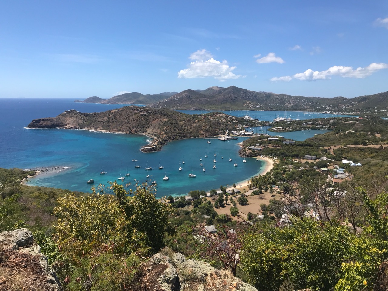 Overlooking English Harbour in Antigua